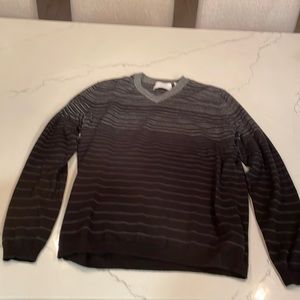 Calvin Klein small gray and black dress v-neck sweater.